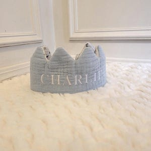 Custom Birthday Crown for kids made from clothes personalized fabric crown Personalize Handmade crown for First Birthday toddler crown