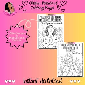 Christian Coloring Pages for Young Adults - Bible Verses & Motivation