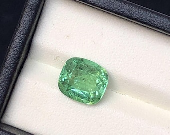 Natural Green Tourmaline 5ct Cushion Cut October Birthstone Loose Gemstone for Ring Jewelry Making