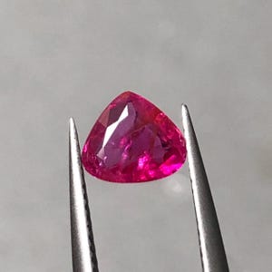 Natural Ruby 0.80ct Trillion Cut Red Loose Gemstone for Jewelry Making Ring Pendant