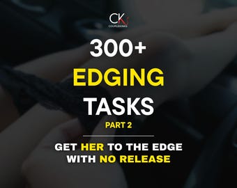 Más de 300 tareas de edging para parejas / Desafíos para controlar el orgasmo / Tareas de provocación y negación para ella / PDF imprimible pervertido / Juego de dominación sumiso picante