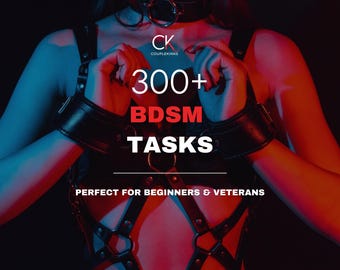 BDSM Task List for Couples | 300 Beginner BDSM Ideas for Submissives | Spanking, Humiliation, Dom/Sub dynamic | PDF Download | Gif for Her