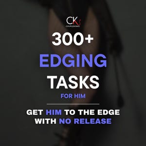 300+ Edging-uppgifter för honom | Femdom-uppgifter | Retas- och förnekelseuppgifter | Kinky utskrivbar PDF | Kryddig Dominant Sub-spel | Kryddig gåva