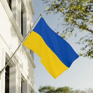 Ukraine Double-Sided Flag, Vibrant Banner, Outdoor Decoration, Home Decor, Festival Flag, Gift for Patriots