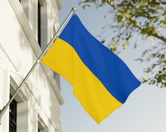 Ukraine Double-Sided Flag, Vibrant Banner, Outdoor Decoration, Home Decor, Festival Flag, Gift for Patriots