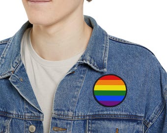 Rainbow LGBTQ+ opstrijkpatches voor spijkerjacks: kleurrijke accessoires en cadeaus voor Pride Festival
