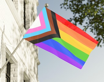 Vibrant Double-Sided LGBTQ+ Rainbow Pride Flag Banner for Parades, Wall Decor, and Celebrations