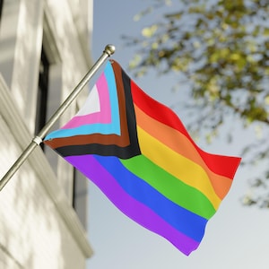 Vibrant Double-Sided LGBTQ+ Rainbow Pride Flag Banner for Parades, Wall Decor, and Celebrations