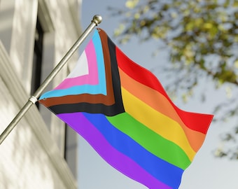 Vibrant Double-Sided LGBTQ+ Rainbow Pride Flag Banner for Parades, Wall Decor, and Celebrations