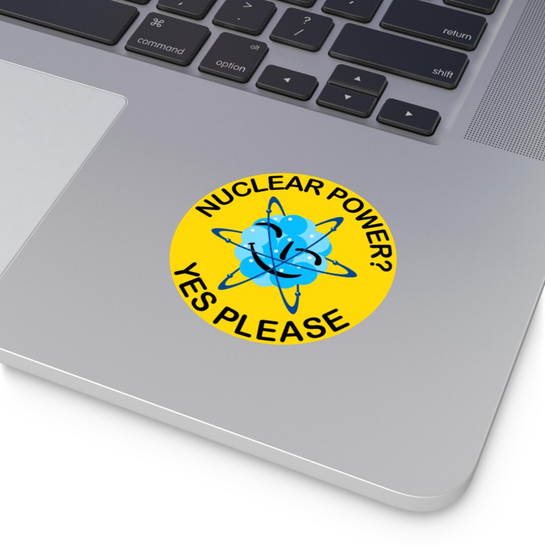Pro Nuclear Power Round Vinyl Stickers | Eco-friendly Vinyl Decals, Fun ...