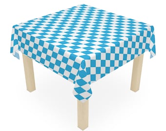 Mantel a cuadros azul bávaro para Oktoverfest, decoración de comedor, decoración de fiesta, artículos esenciales para picnic, decoración de mesa
