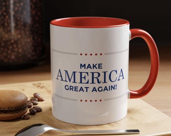 Taza "Make America Great Again" / Taza de café con acento de 11 oz y 15 oz