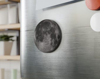 Celestial Moon Magnet - Lunar Decor for Home, Cosmic Gift for Astronomy Lovers, 1 & 10 Pcs, Unique Fridge Magnet