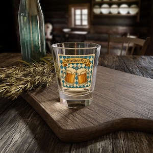 Oktoberfest Shot Glass, 1.5oz | Perfect for Beer Lovers, Drinking Games, Parties, Collectibles, Bar Accessories