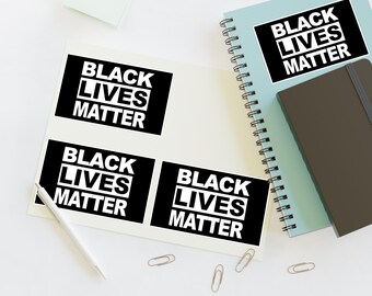 BLM Sticker Sheets: Black Lives Matter, Social Justice Decals