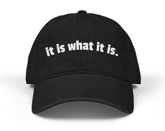 Gorra vaquera bordada: gorra informal de algodón con tinte vintage