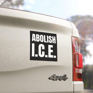 Abolish ICE Car Magnets - Activist Magnet, Political Statement, Eco-Friendly Car Decor, Protest Accessory, Social Justice Gift