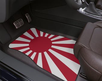 Rising Sun Japan Flag Car Floor Mat - Stylish Auto Accessory for Personalization, Perfect for Gifts, Road Trips, Car Enthusiasts, Home Decor