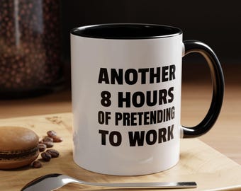 Taza de café con frase divertida sobre el trabajo: un regalo divertido para la oficina