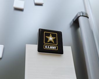 U.S. Army Star Porcelain Magnet | Square Military Logo Magnet