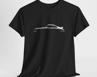Camiseta unisex de algodón grueso con diseño de coche clásico