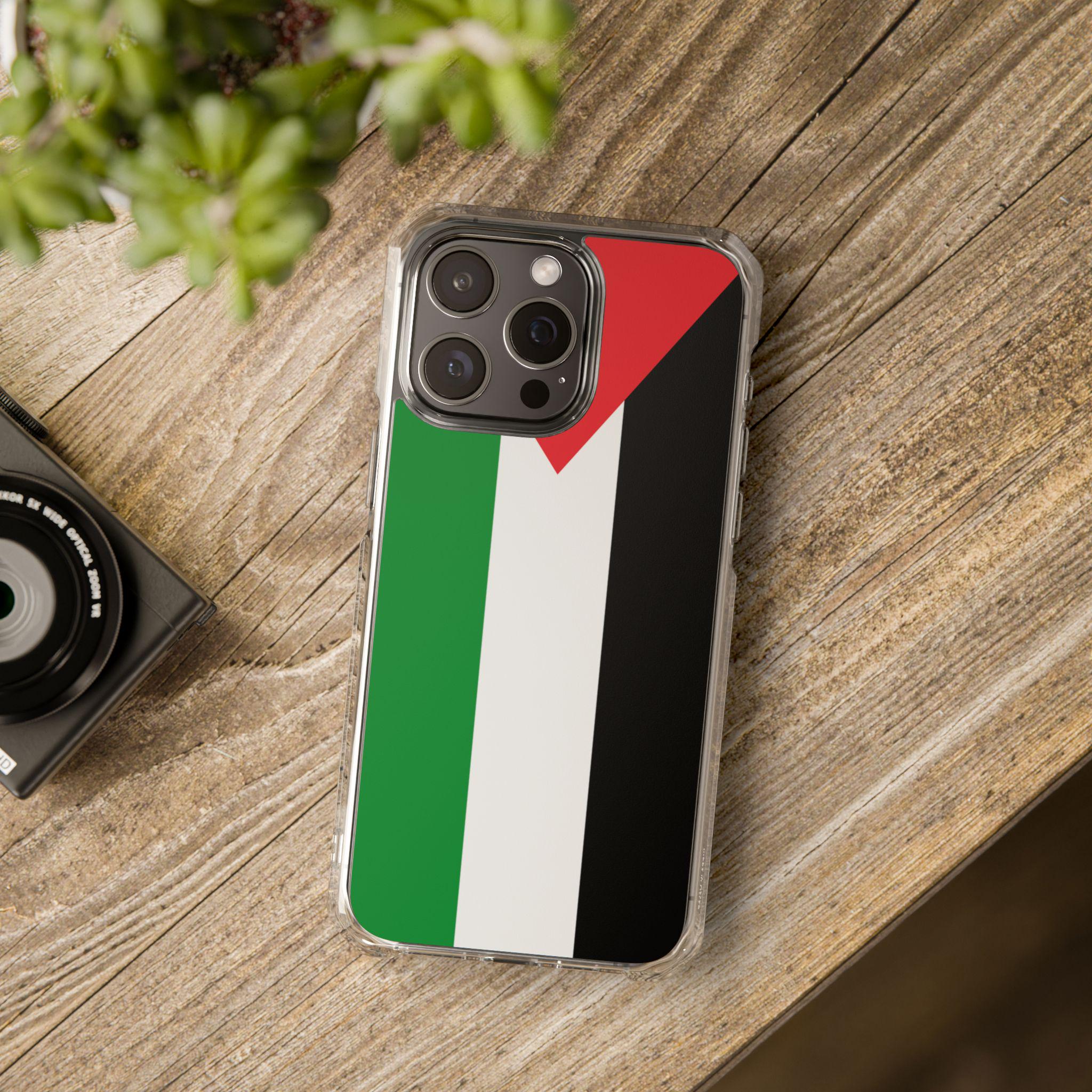 Palestine Magnetic Clear Phone Case, Stylish Phone Protection