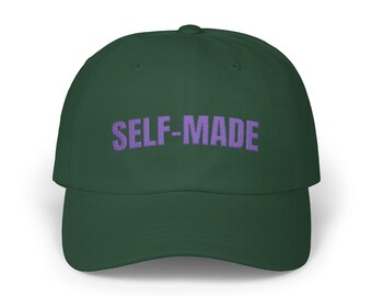 Self Made Millionaire embroidered Classic Dad Cap | Motivational Money Hat