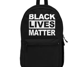 Black Lives Matter Advocacy Backpack: Eco-Friendly Statement Bag for Activists and Everyday Use
