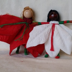 Christmas Fairy Doll Kit Elf doll Flower Fairy Kit make your own doll image 1