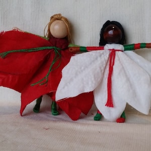 Christmas Fairy Doll Kit -   Elf doll -  Flower Fairy Kit - make your own doll