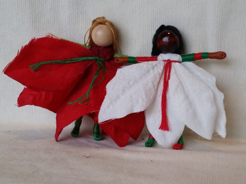 Christmas Fairy Doll Kit Elf doll Flower Fairy Kit make your own doll image 1