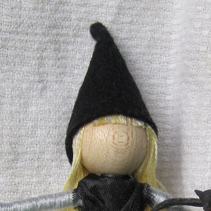 Hat, wizard Hat, elf hat, witch hat, pointy hat for small fairy dolls image 1