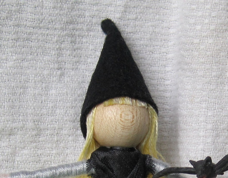Hat, wizard Hat, elf hat, witch hat, pointy hat for small fairy dolls image 1