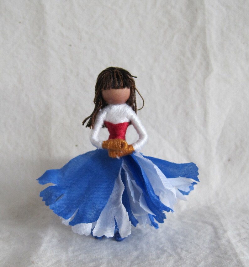 July 4th Flower Fairy Fairy Doll patriotic doll Waldorf Flower Fairy Red, White and Blue 画像 3