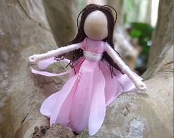 Waldorf Flower Fairy Doll - Fairy Doll, Garden fairy, small fairy doll