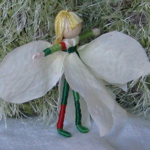 Santa Lucia Flower fairy doll, Christmas fairy, Waldorf fairy doll, Saint Lucia, Saint Lucy image 3