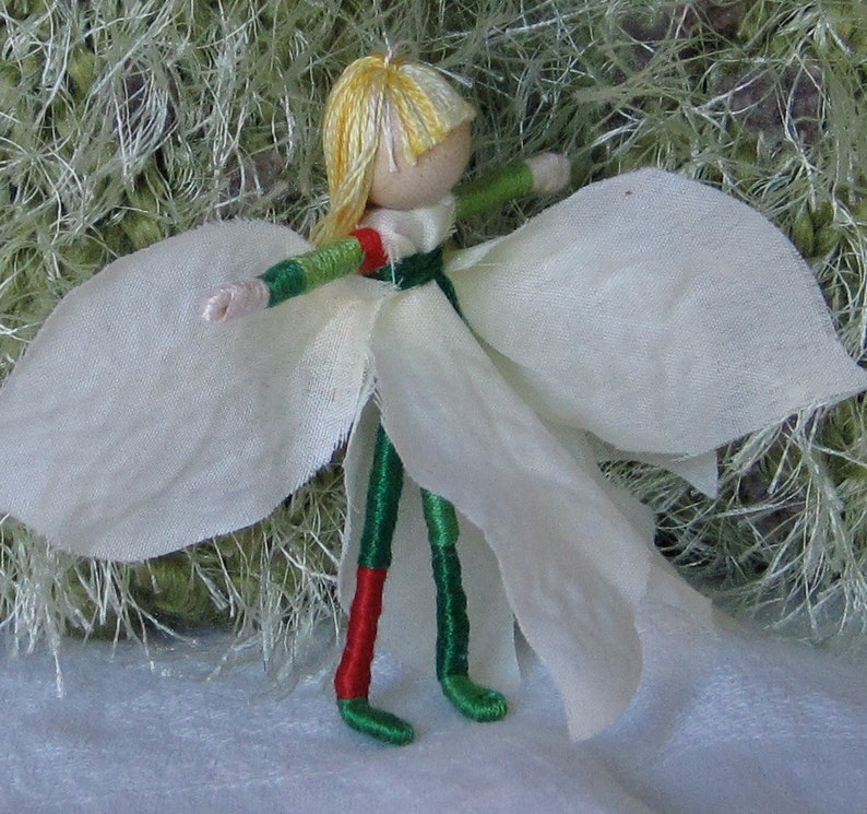 Santa Lucia Flower fairy doll, Christmas fairy, Waldorf fairy doll, Saint Lucia, Saint Lucy image 3