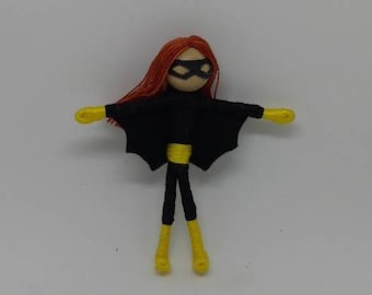 Super Hero Doll - 3" bendy doll, Fairy Doll - comic book doll