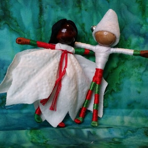 Christmas Fairy Doll Kit Elf doll Flower Fairy Kit make your own doll image 2