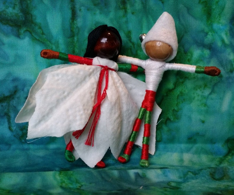 Christmas Fairy Doll Kit Elf doll Flower Fairy Kit make your own doll image 2