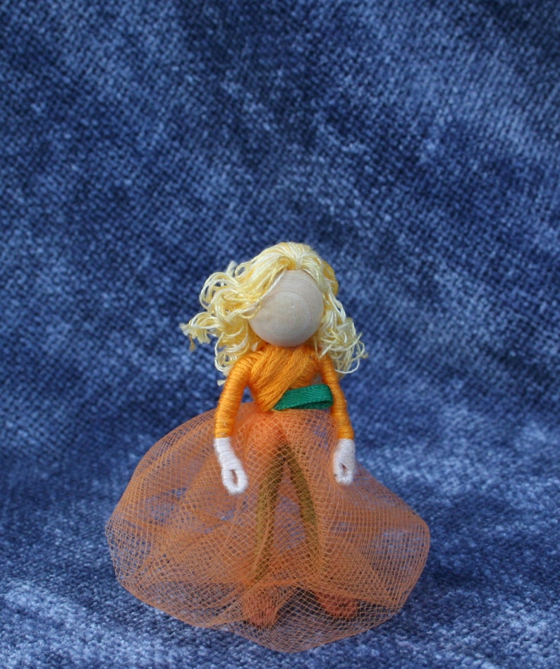 Waldorf Flower Fairy Doll Seasonal Doll Art Doll, Worry Doll, Faery, elemental image 2