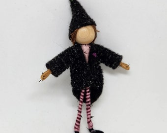 Halloween Wizard Doll, Flower Fairy Doll, Witch, Wizard, boy doll