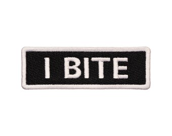 Stitch on Patch - I Bite