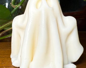 Ghost Candle: Jade Scented Hand-Poured Soy Wax - Halloween Decor
