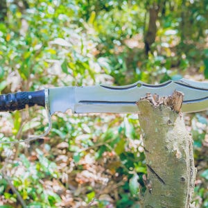 15 Inches Long Kukri Blade Machete, Hand forged knife, Machete, Full tang, Tempered, Sharpen, Ready To Use Kukri Knife, Gift For him