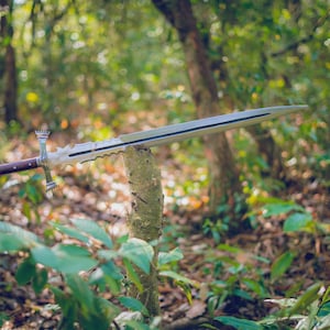 31 Inch Custom Handmade Survival Hunting Sword Knife | Strong Carbon Steel Blade Edge Hiking Sword Hilts | Anniversary Gift
