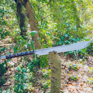 21 Inches Blade Hand Forged Full Tang Viking Sword, Survival sword, Balanced Water Tempered Sharpen knife, Carbon Steel, Ready To Use