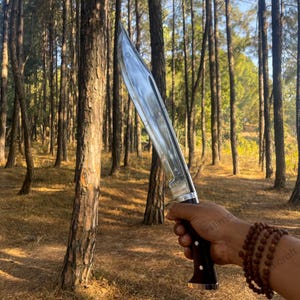 15-Inch Artisan Blade, Carbon Fiber Steel Showcase Blade – Full tang knife – Handmade Gifts, Christmas Gift