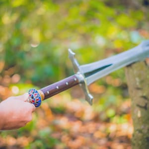 31 Inch Custom Handmade Survival Hunting Sword Knife | Strong Carbon Steel Blade Edge Hiking Sword Hilts | Anniversary Gift