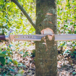 24 Inch Full Tang Machete Sword Knife | Unique Carbon Steel Blade Edge Tactical Hunting Knife | Working Sword | Custom Handmade Machete